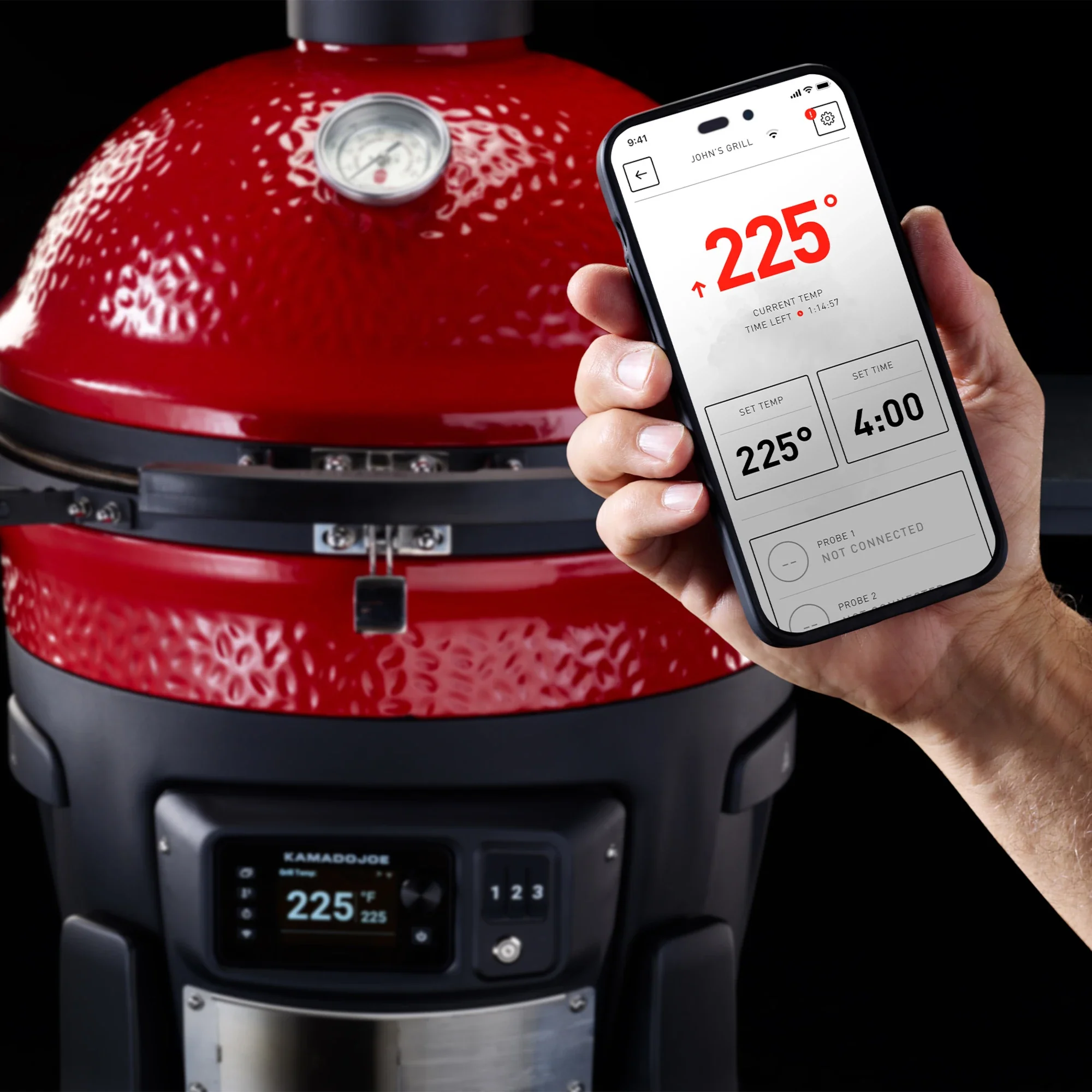 Konnected Joe™ Digital Charcoal Grill and Smoker - Image 4